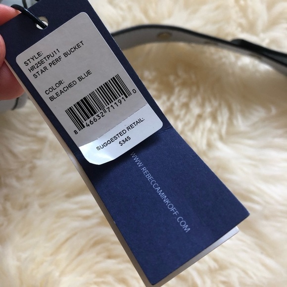 Rebecca Minkoff Star Perforated Bucket Bag in Blue - Picture 7 of 9